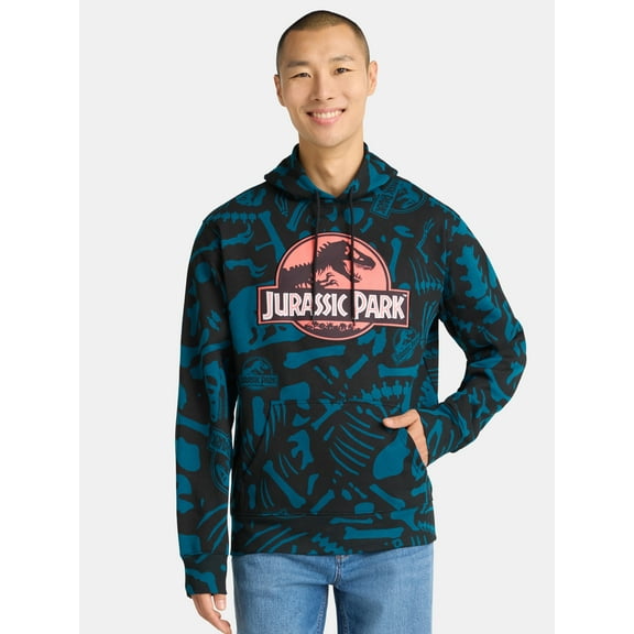 Jurassic Park Men's and Big Men's Graphic Hoodie, Sizes S-3XL