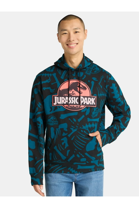 Jurassic Park Men's and Big Men's Graphic Hoodie, Sizes S-3XL