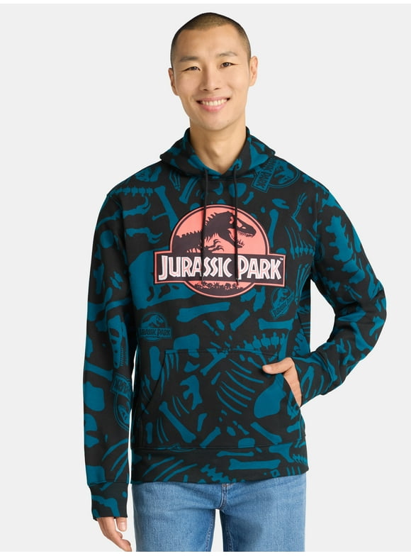 Jurassic Park Men's and Big Men's Graphic Hoodie, Sizes S-3XL