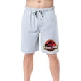 thumbnail image 1 of Jurassic Park Mens' Dinosaur Film Movie Park Logo Sleep Pajama Shorts, 1 of 6