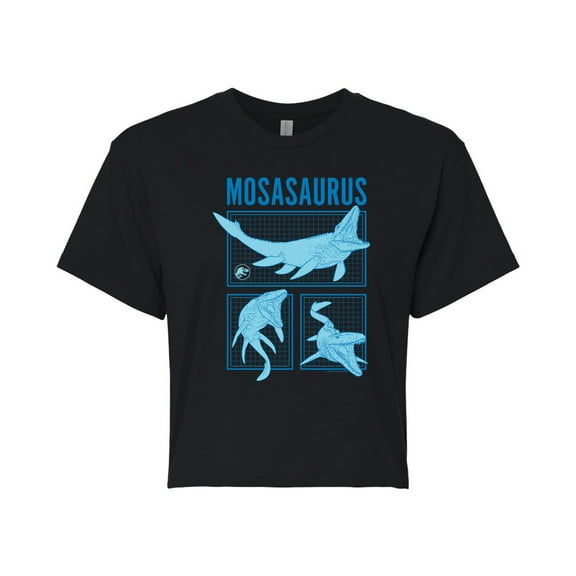 Jurassic Park - Mosasaurus - Juniors Cropped Graphic T-Shirt