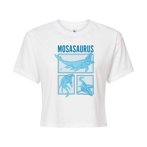 Jurassic Park - Mosasaurus - Juniors Cropped Graphic T-Shirt
