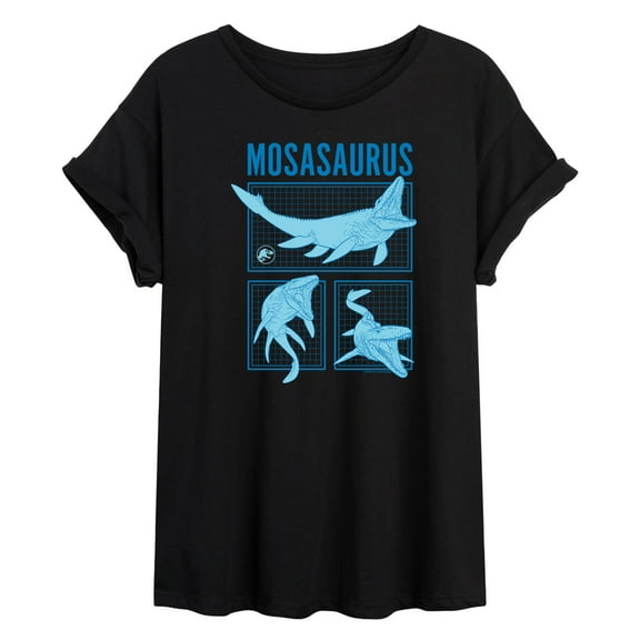 Jurassic Park - Mosasaurus - Women's Oversized Graphic T-Shirt