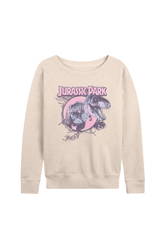 - Pastel T-Rex - Women's French Terry Long Sleeve Pullover