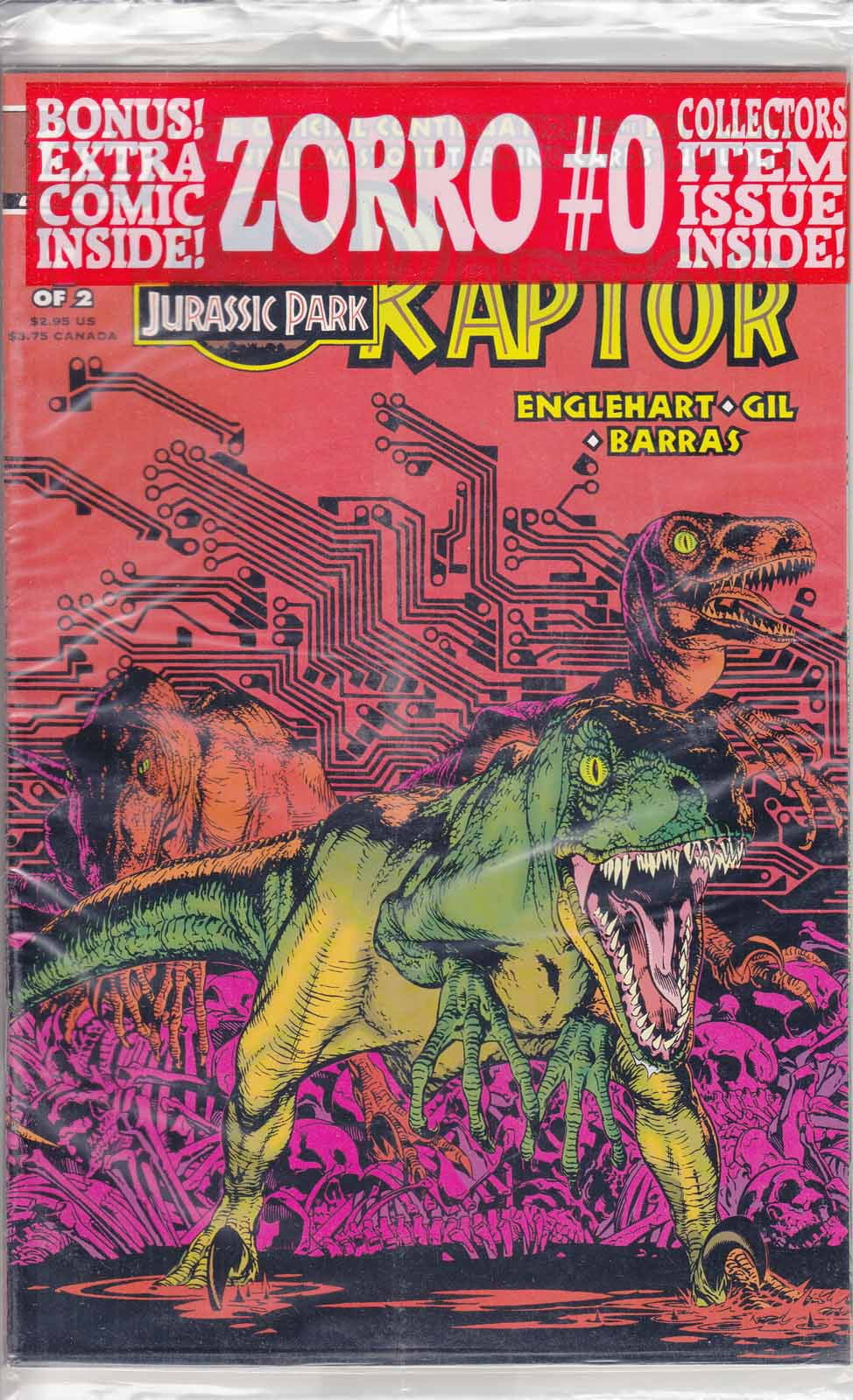 Jurassic Park: Raptor #1 (with card) VF ; Topps Comic Book - Walmart.com