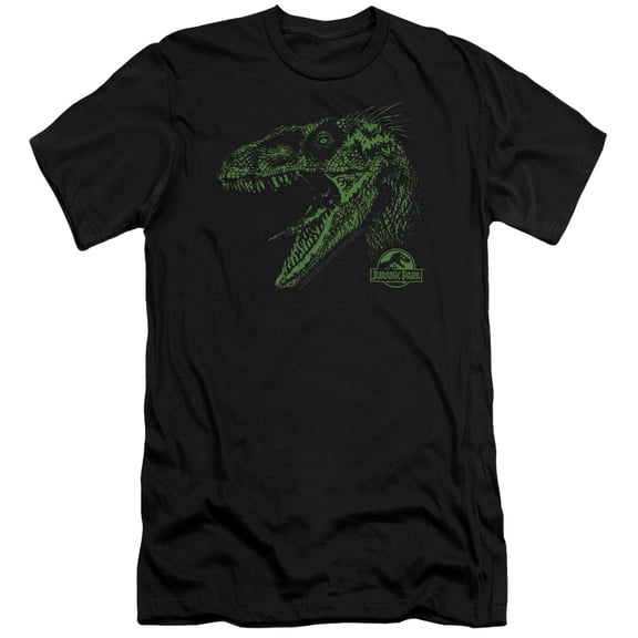 Jurassic Park - Raptor Mount - Slim Fit Short Sleeve Shirt - Large