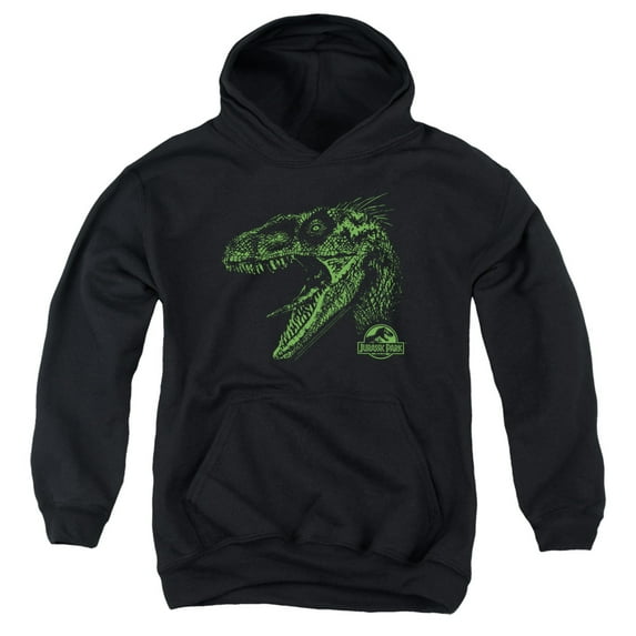 Jurassic Park - Raptor Mount - Youth Hooded Sweatshirt - Medium