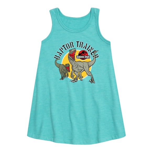 Jurassic Park - Raptor Trainer -Toddler And Youth Girls Short Sleeve Aline Dress