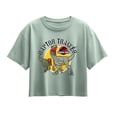 thumbnail image 1 of Jurassic Park - Raptor Trainer  - Youth Girl Short Sleeve Boxy Tee, 1 of 4