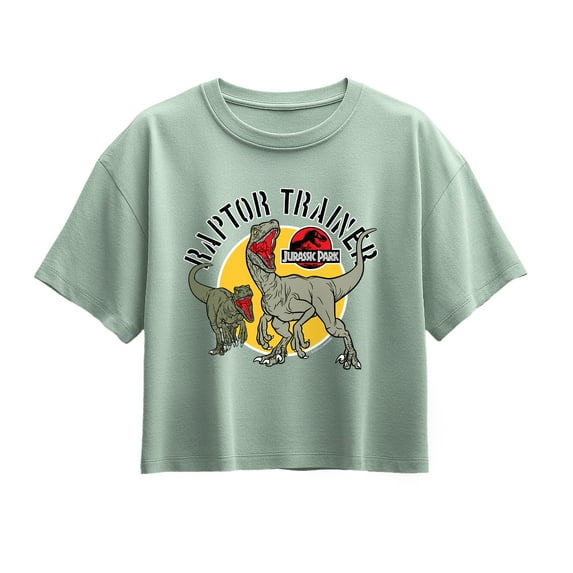 Jurassic Park - Raptor Trainer - Youth Girl Short Sleeve Boxy Tee