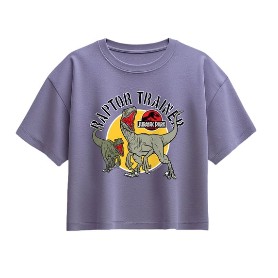 Jurassic Park - Raptor Trainer - Youth Girl Short Sleeve Boxy Tee