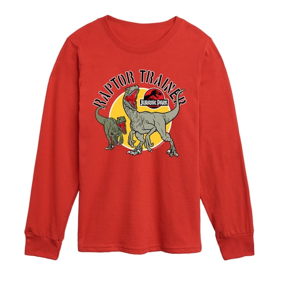 Jurassic Park - Raptor Trainer - Youth Long Sleeve Graphic T-Shirt