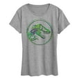 thumbnail image 1 of Jurassic Park - Reptile Texture Coin Logo - Women's Short Sleeve Graphic T-Shirt, 1 of 4
