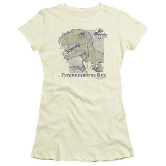Jurassic Park Retro Rex S/S Junior Women's T-Shirt Sheer Cream