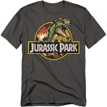 Jurassic Park T-Shirt Retro Rex Unisex Graphic Tee For Men & Women Charcoal