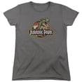thumbnail image 1 of Jurassic Park Retro Rex S/S Women's T-Shirt Charcoal, 1 of 1