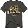 thumbnail image 1 of Jurassic Park T-Shirt Retro Rex Unisex Graphic Tee For Men & Women Charcoal, 1 of 7