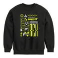 thumbnail image 1 of Jurassic Park - Rex Digital Graphic Long Sleeve Fleece Sweatshirt, 1 of 4