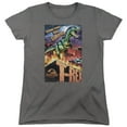 thumbnail image 1 of Jurassic Park Rex In The City S/S Women's T-Shirt Charcoal, 1 of 1