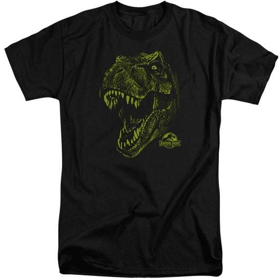 Jurassic Park Rex Mount S/S Adult Tall Black