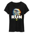 thumbnail image 1 of Jurassic Park - Run Glitch Velociraptor - Women's Short Sleeve Graphic T-Shirt, 1 of 4