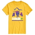 thumbnail image 1 of Jurassic Park - Run Infared Dinos - Men's Short Sleeve Graphic T-Shirt, 1 of 4