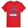 thumbnail image 1 of Jurassic Park - Run Infared Dinos - Men's Short Sleeve Graphic T-Shirt, 1 of 4