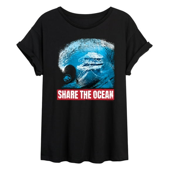 Jurassic Park - Share The Ocean - Women's Oversized Graphic T-Shirt