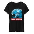 thumbnail image 1 of Jurassic Park - Share The Ocean - Women's Short Sleeve Graphic T-Shirt, 1 of 4