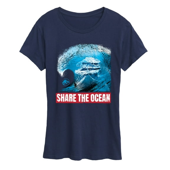 Jurassic Park - Share The Ocean - Women's Short Sleeve Graphic T-Shirt