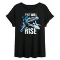 thumbnail image 1 of Jurassic Park - She Will Rise - Women's Oversized Graphic T-Shirt, 1 of 4
