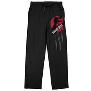 INTIMO Jurassic Park Men's Pajama Shorts - Official Licensed, 60% Cotton 40% Polyester, Grey With Movie Logo (Medium)