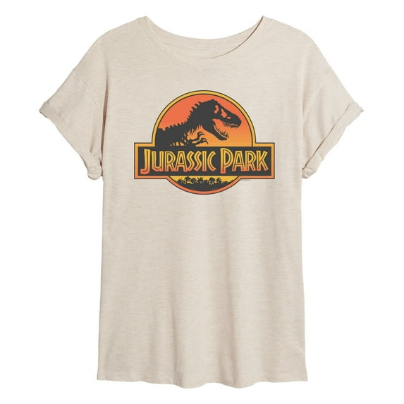 Jurassic Park - Sunset - Women's Oversized Graphic T-Shirt