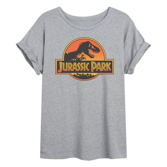 Jurassic Park - Sunset - Women's Oversized Graphic T-Shirt