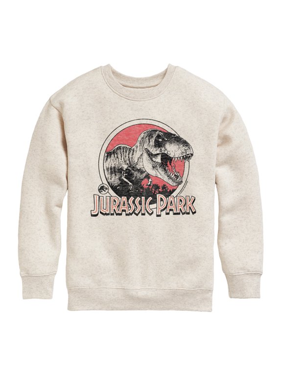 - T-Rex Logo Boys' Graphic Long Sleeve Fleece Sweatshirt