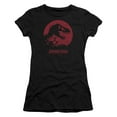thumbnail image 1 of Jurassic Park T Rex Sphere S/S Junior Women's T-Shirt Sheer Black, 1 of 1