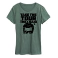 thumbnail image 1 of Jurassic Park - Take The Tour They Said - Women's Short Sleeve Graphic T-Shirt, 1 of 4
