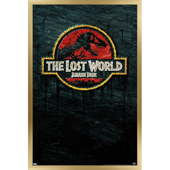 Jurassic Park: The Lost World - Logo Wall Poster, 22.375" x 34", Framed