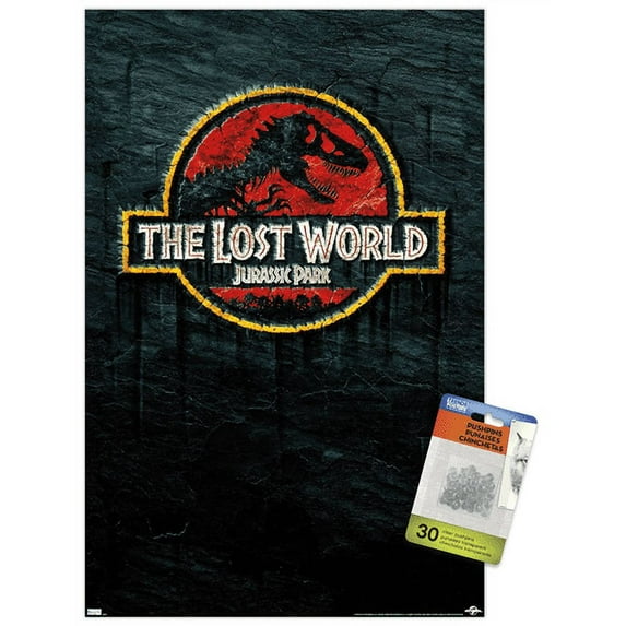 Jurassic Park: The Lost World - Logo Wall Poster with Push Pins, 14.725" x 22.375"
