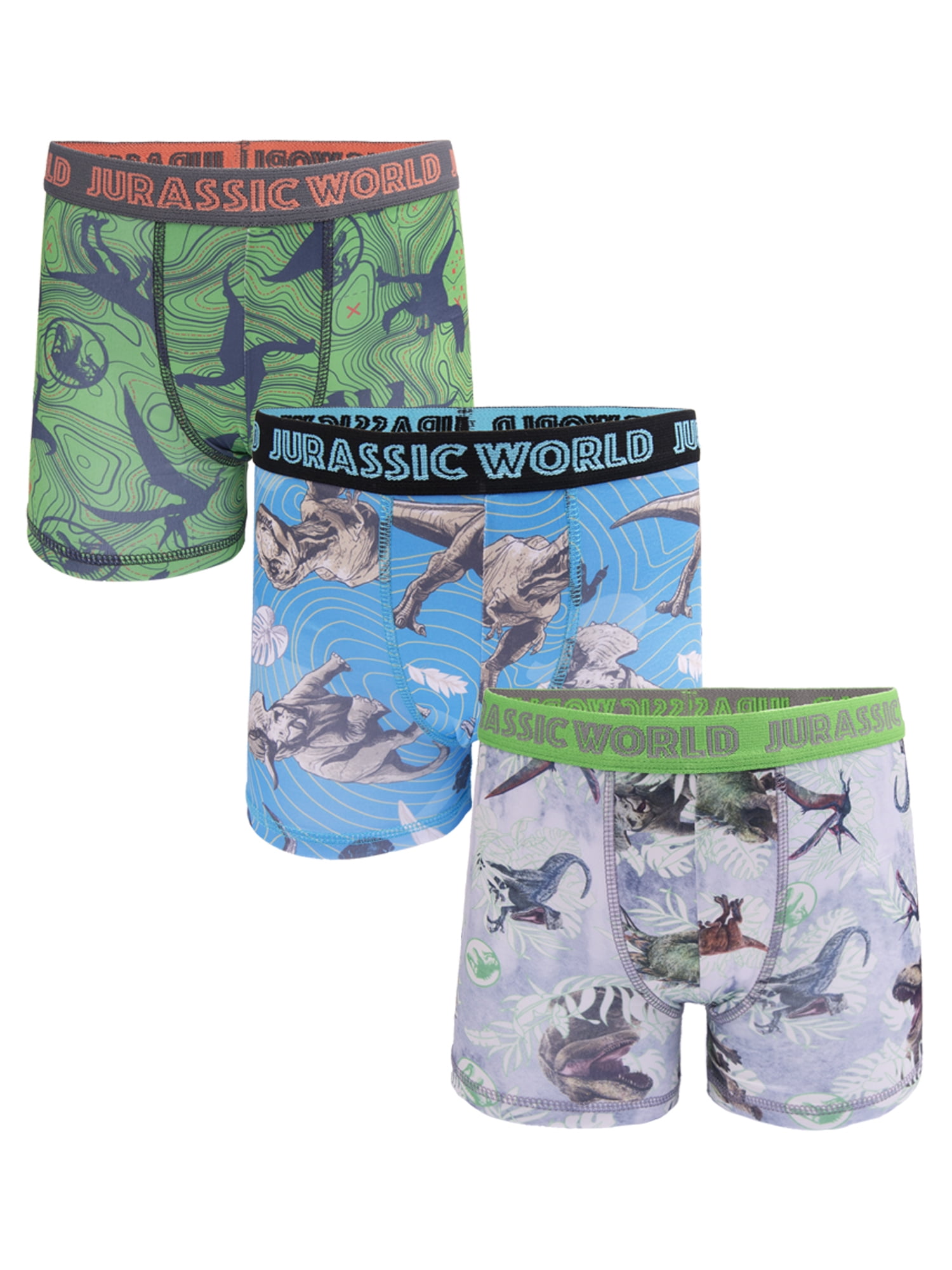 Jurassic Park Toddler Boys Boxer Briefs, 3-Pack, Sizes 2T-4T 