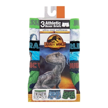 Jurassic Park Toddler Boy Boxer Briefs, 3-Pack, Sizes 2T-4T