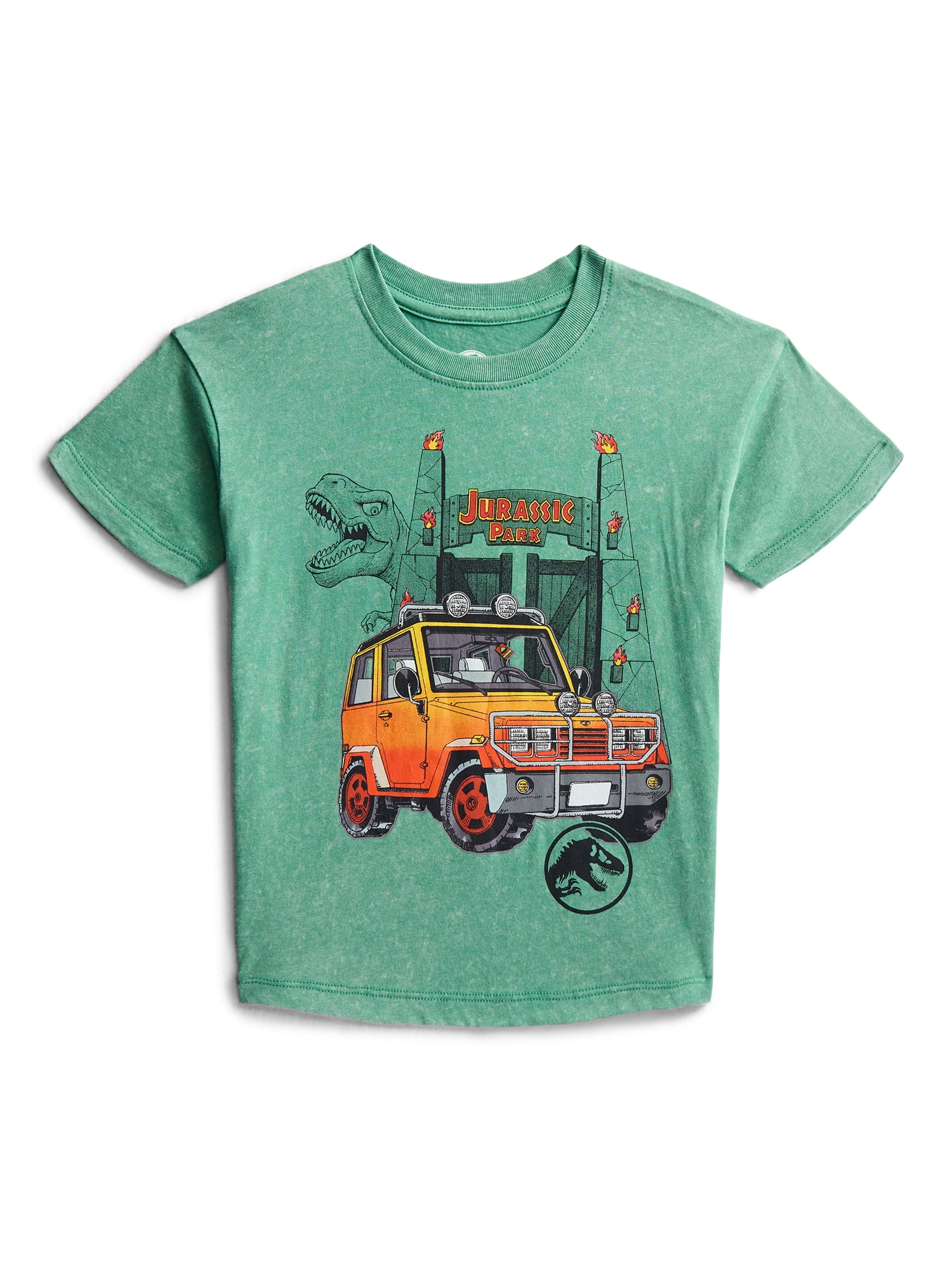 Jurassic Park Toddler Graphic Crewneck Tee with Short Sleeves, Sizes 12M-5T
