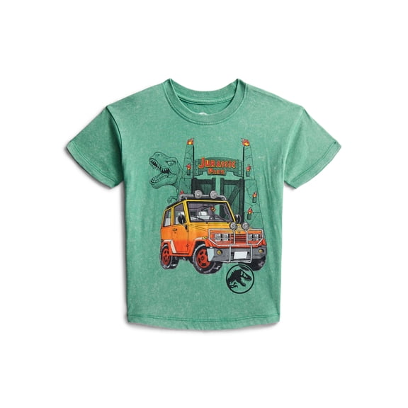 Jurassic Park Toddler Graphic Crewneck Tee with Short Sleeves, Sizes 12M-5T
