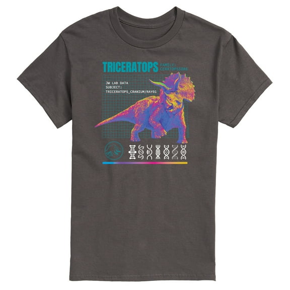 Jurassic Park - Triceratops - Men's Short Sleeve Graphic T-Shirt