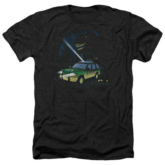 Jurassic Park - Turn It Off - Heather Short Sleeve Shirt - Medium