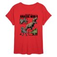 thumbnail image 1 of Jurassic Park - Welcome To Jurassic World Dino - Women's Oversized Graphic T-Shirt, 1 of 4