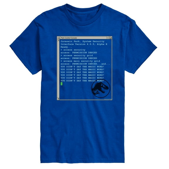 Jurassic Park - You Didnt Say The Magic Word - Men's Short Sleeve Graphic T-Shirt
