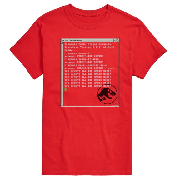 Jurassic Park - You Didnt Say The Magic Word - Men's Short Sleeve Graphic T-Shirt