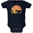 thumbnail image 1 of Jurassic Scape Navy Soft Baby One Piece - 3-6 months, 1 of 1