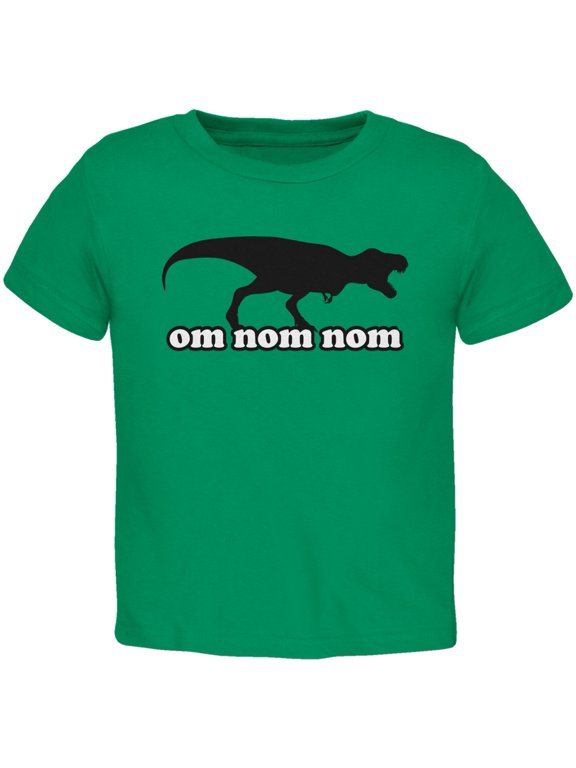 Jurassic - T-rex Om Nom Nom Kelly Green Toddler T-Shirt - 3T